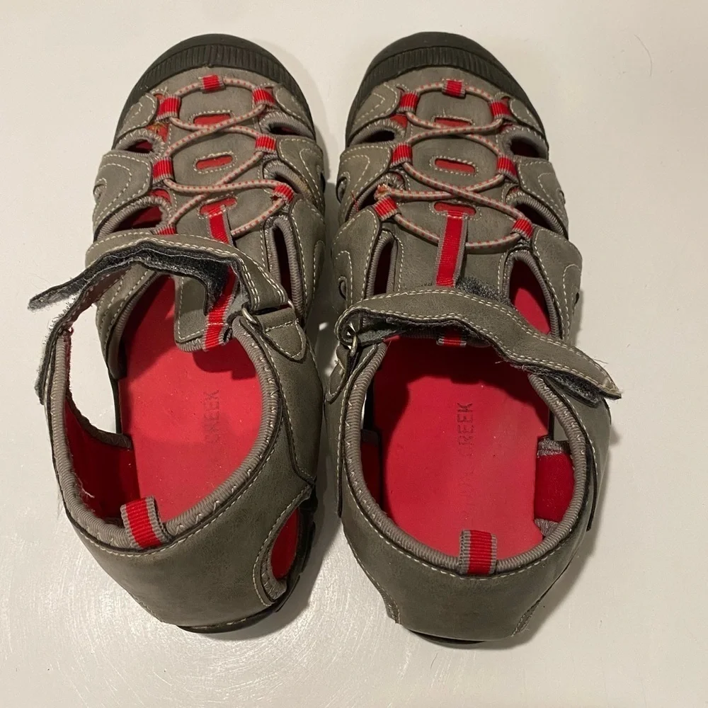 Men’s Grey and Red Sandals